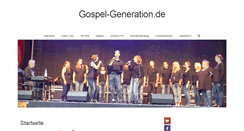 Desktop Screenshot of gospel-generation.de