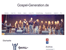 Tablet Screenshot of gospel-generation.de